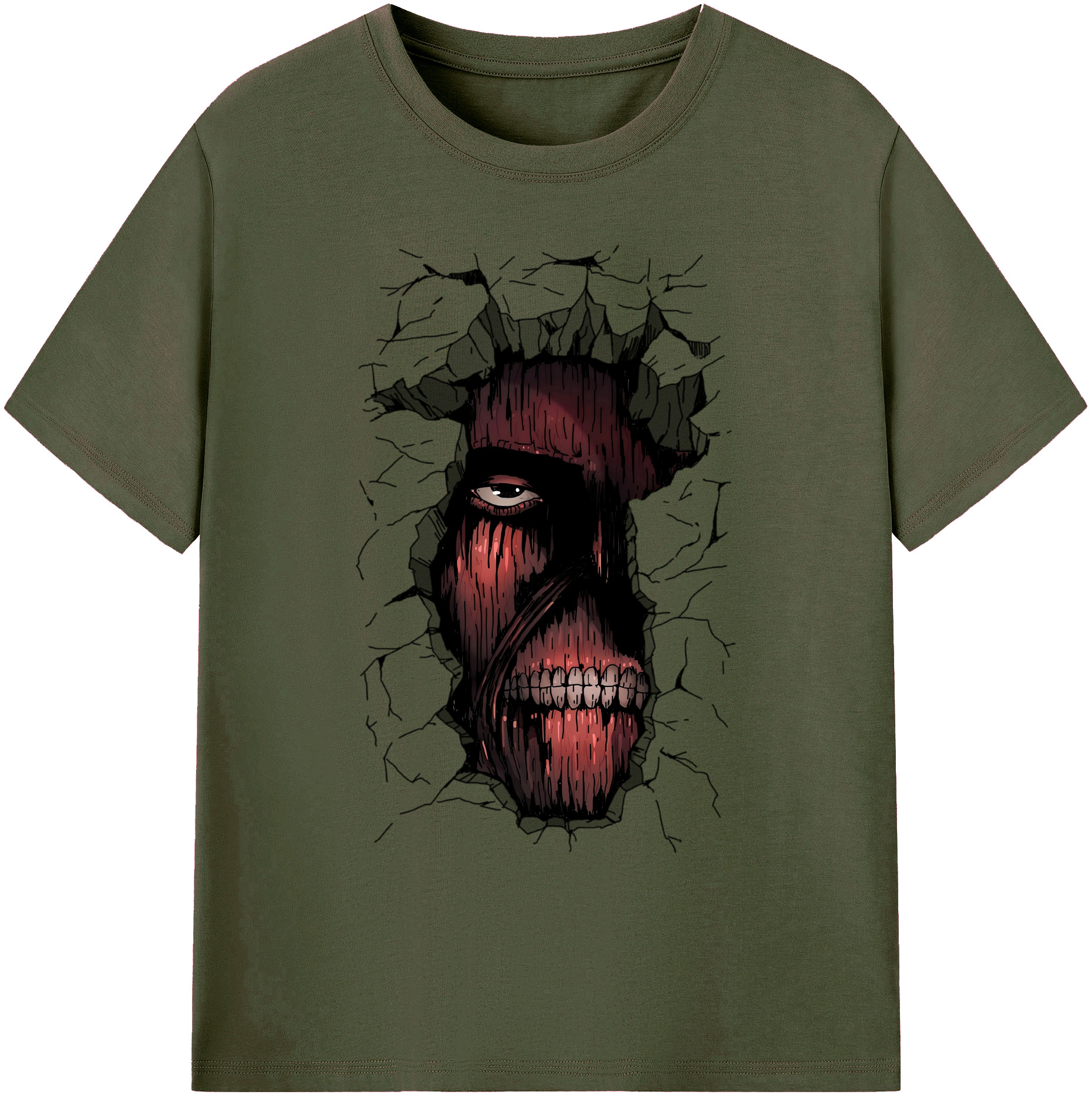 （画像用） 進撃の巨人 Attack on Titan 綿100％ メンズ半袖Tシャツ｜肌触りやわらか＆通気性